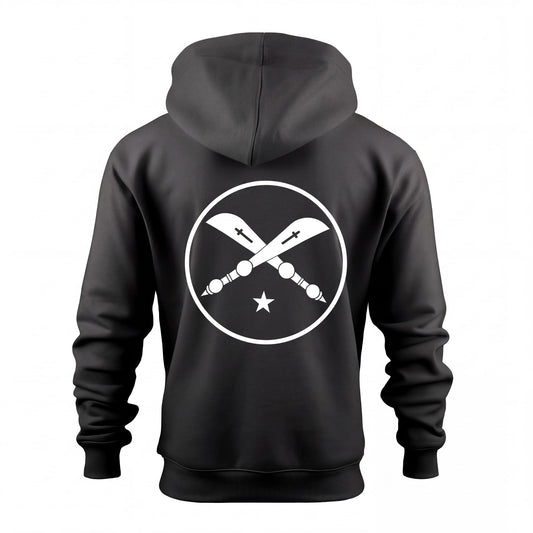 BLACK ESSENTIAL GRAPHIC HOODIE