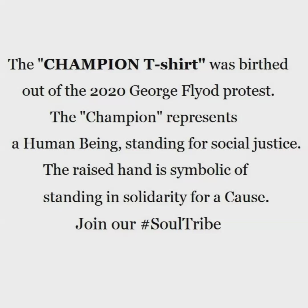 Meaning of the artist's ambiguous person on the champion tee shirt.