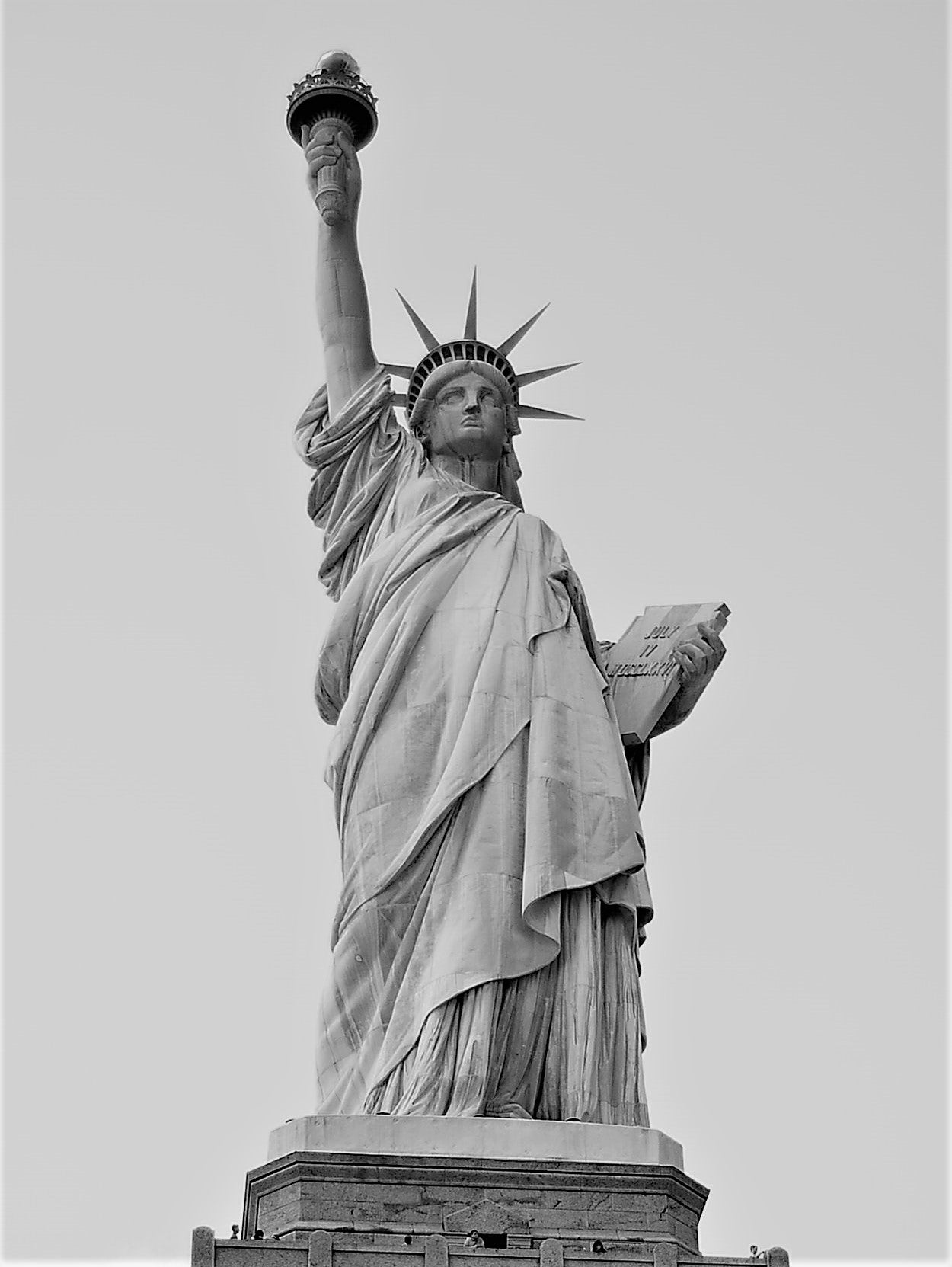 A digital gift card from Urban PentHouse Design with a black and white view  of the NY Statue Liberty.