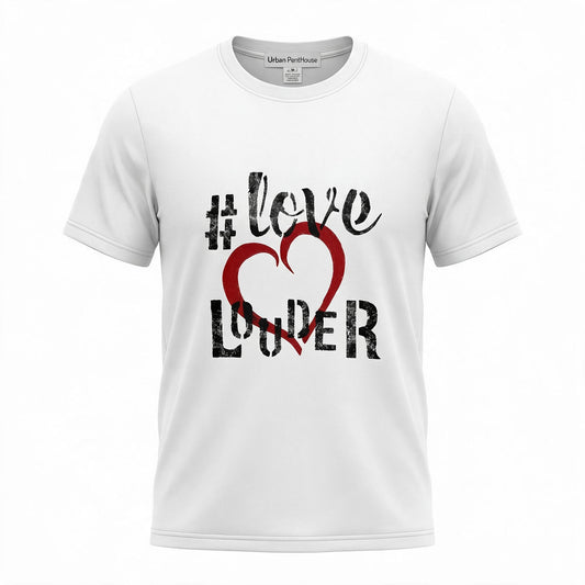 LOVE LOUDER WHITE GRAPHIC T-SHIRT