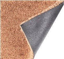 Black mat skid rubber proof backing.
